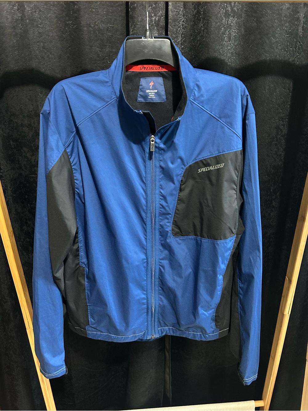 Specialized Blue and Black Lightweight Cycling Jacket